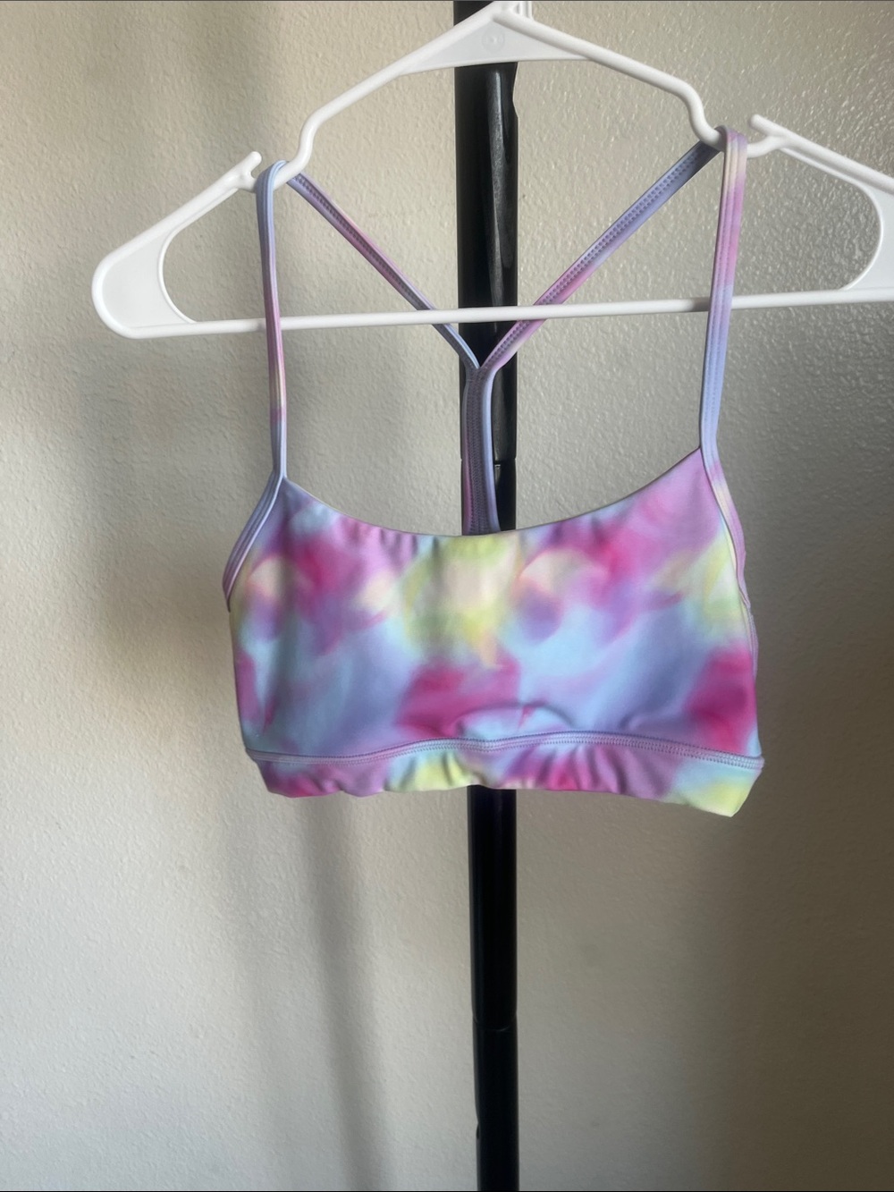 Pastel Tie-Dye Sports Bralette - Multi